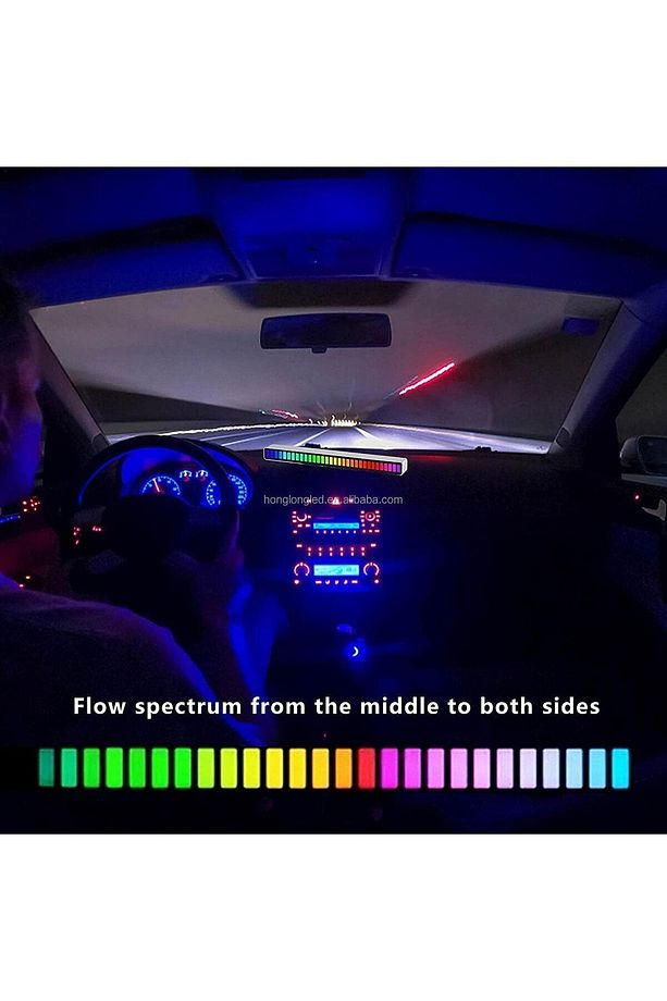 Rgb Çubuk Sese Duyarlı Ekolayzer Sese Duyarlı Ekolayzer Usb Kablo Ile Çalışır - 7
