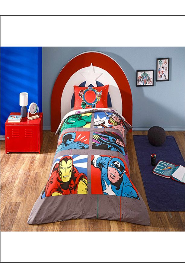 Lisanslı Nevresim Takımı Avengers Face To Face Tek Kişilik - 1