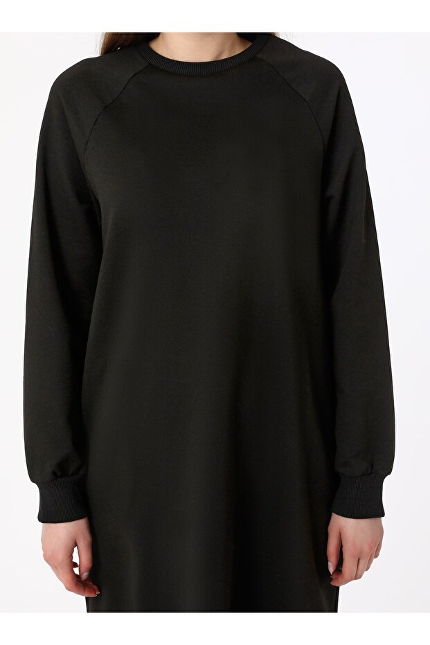 طقم رياضي أساسي طويل مكون من قطعتين - أسود - بنين - 4