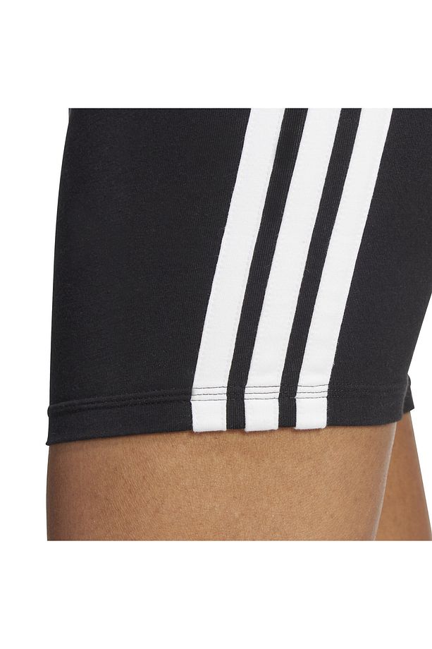 Essentials 3-Stripes High Waisted Bisiklet Şortu - 6