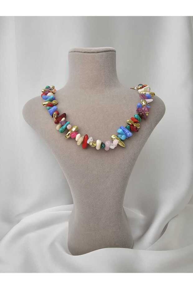 Women's Beaded Colorful Necklace