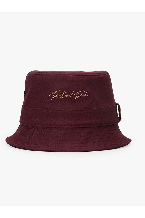 Kadın Erkek Bordo Bucket Şapka Timeless Collection Basic - 1