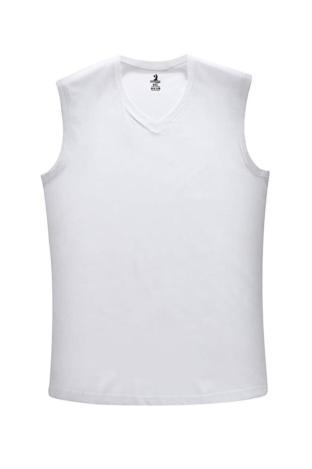 Plus Size V Neck Zero Sleeve Undershirt Undershirt - 1