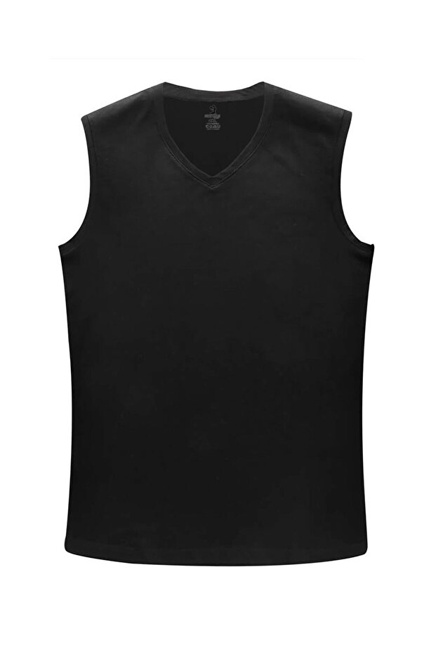 Plus Size V Neck Zero Sleeve Undershirt Undershirt - 1