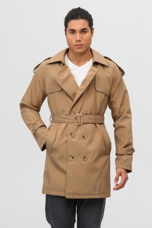 Regular Fit Erkek Trençkot - 1