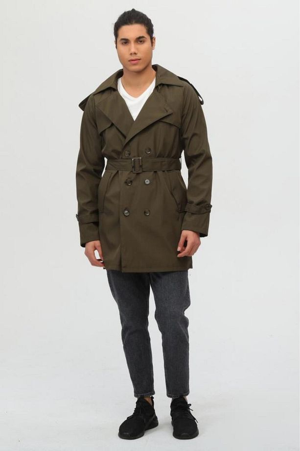 Regular Fit Erkek Trençkot - 4
