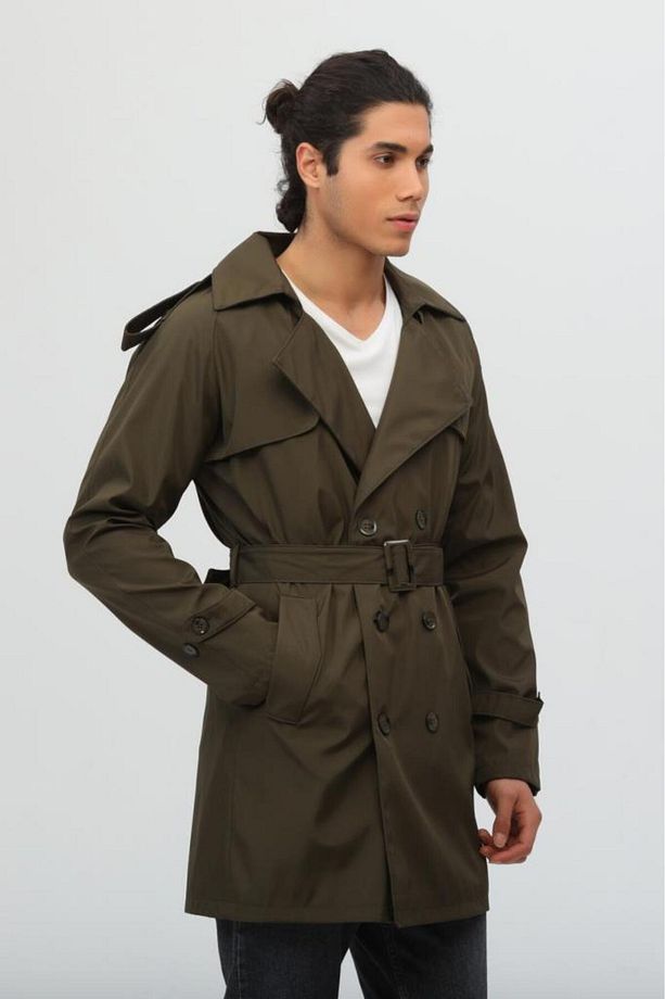 Regular Fit Erkek Trençkot - 3
