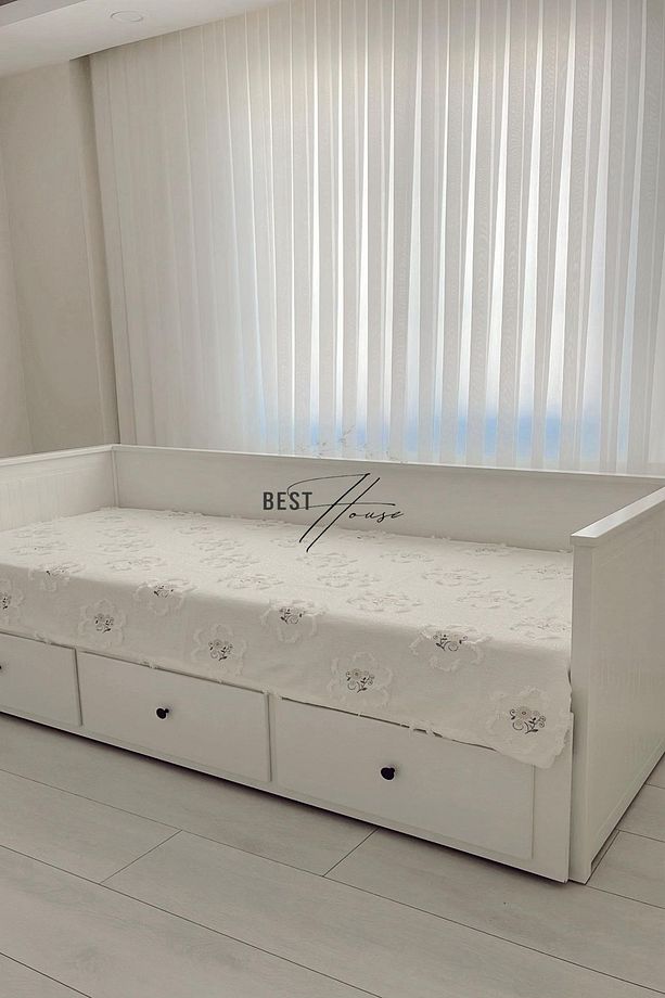 NAKIŞLI DİVAN ÖRTÜSÜ KOLTUK ÖRTÜSÜ PİKE YATAK ÖRTÜSÜ - 3