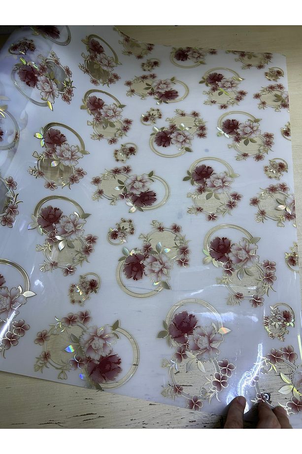Kalın Desenli Masa Örtüsü 1,5 Mm Kalınlık Pvc - 2