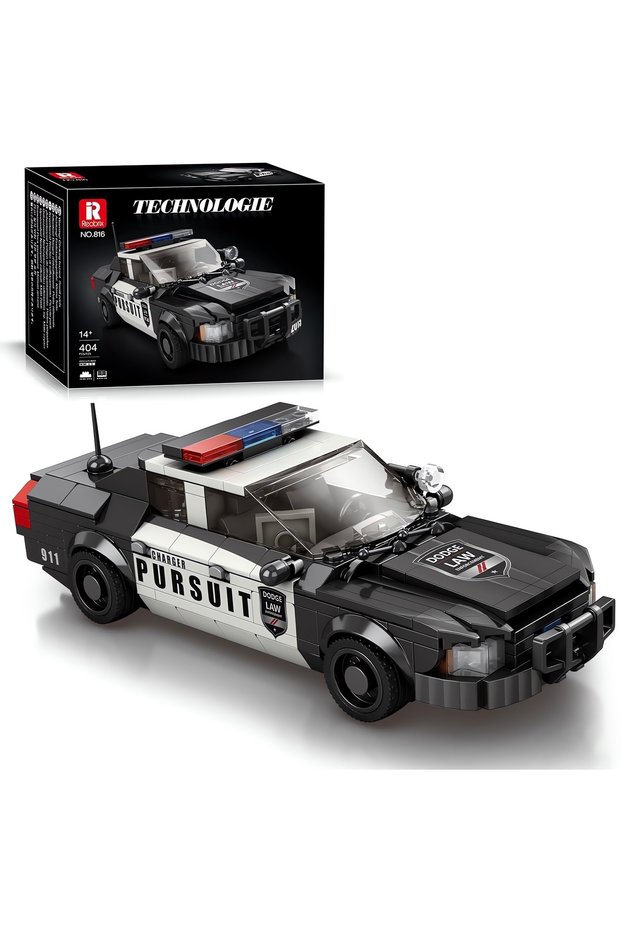 Dodge Police Car,Technical Block Building Kit (404 Parts)