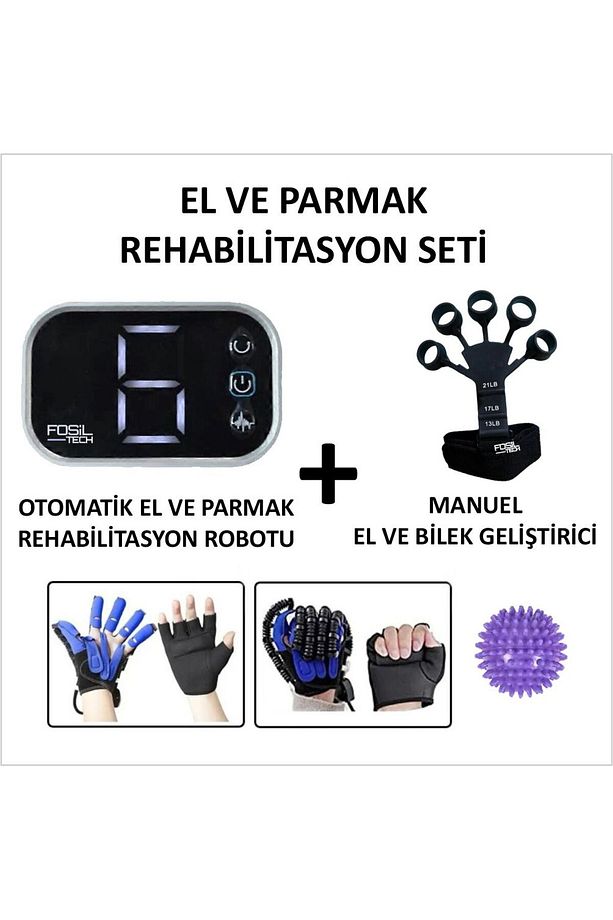Robotik Rehabilitasyon Robot Eldiven El Egzersiz Aracı İnme, Hemiplegia, Felç, Kas Güçsüzlüğü Sol El - 1