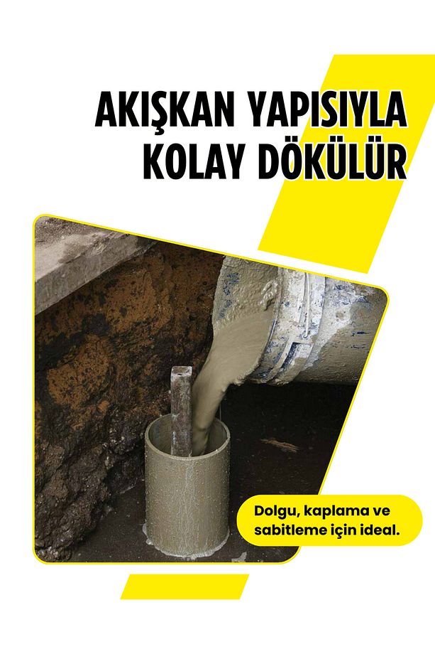 Progrout 520 Grout Harcı, Yüksek Mukavemetli, Büzülmez, Akışkan Ve Kolay Uygulama 25 Kg - 2
