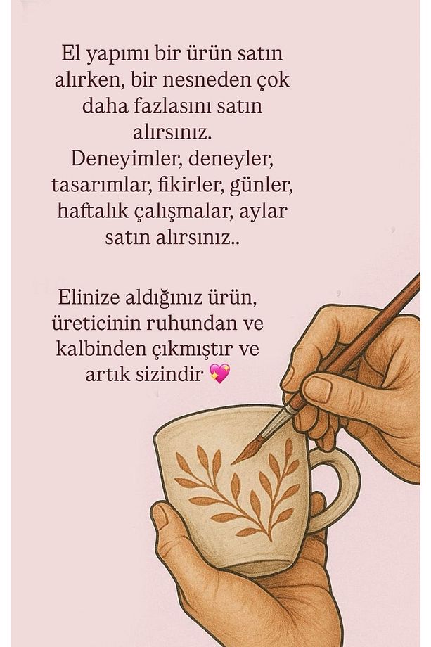 El Yapımı Kişiye Özel Çiçekli Tek Kişilik Kahve Fincan Takımı Papatya Mum Hediyeli, Hediyelik Fincan - 6