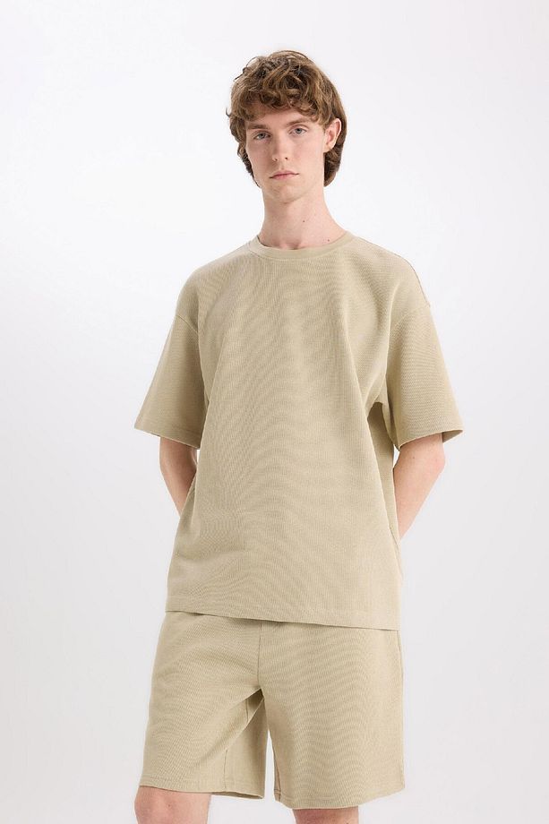 %100 Pamuk Regular Fit Düz Paça Şort E0442ax25sm - 6