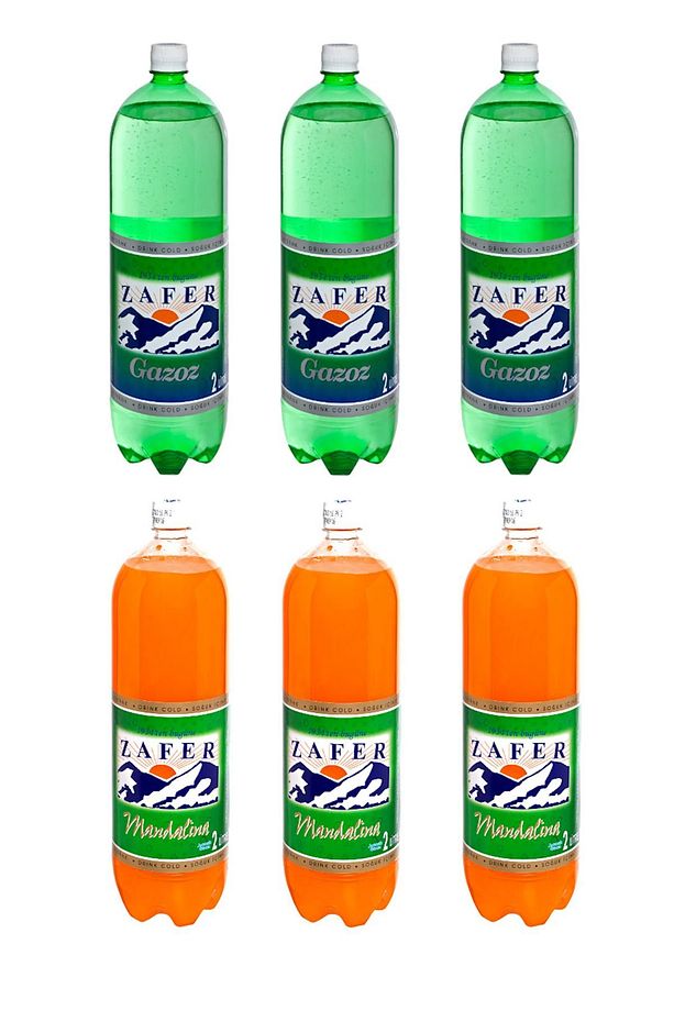 Sade Gazoz 2 lt x 3 Adet + Mandalina 2 lt x 3 Adet - 2