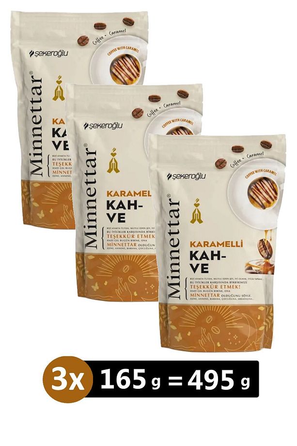 Minnettar Karamelli Kahve 165 gr x 3 Adet - 1