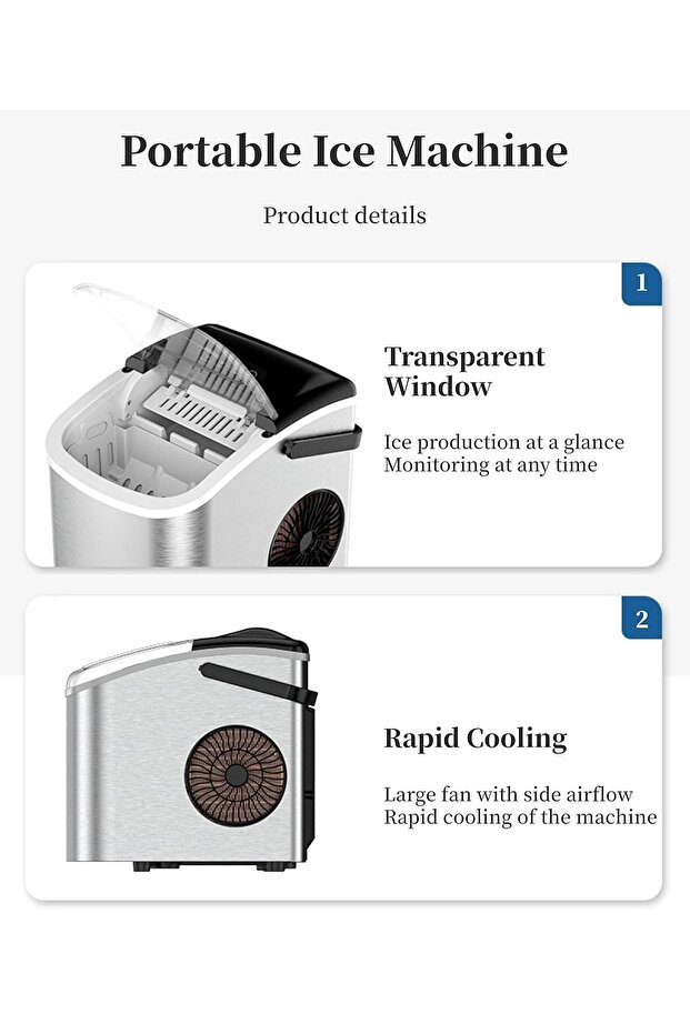 ماكينة صنع الثلج الأوتوماتيكية المدمجة من هيكون - 3