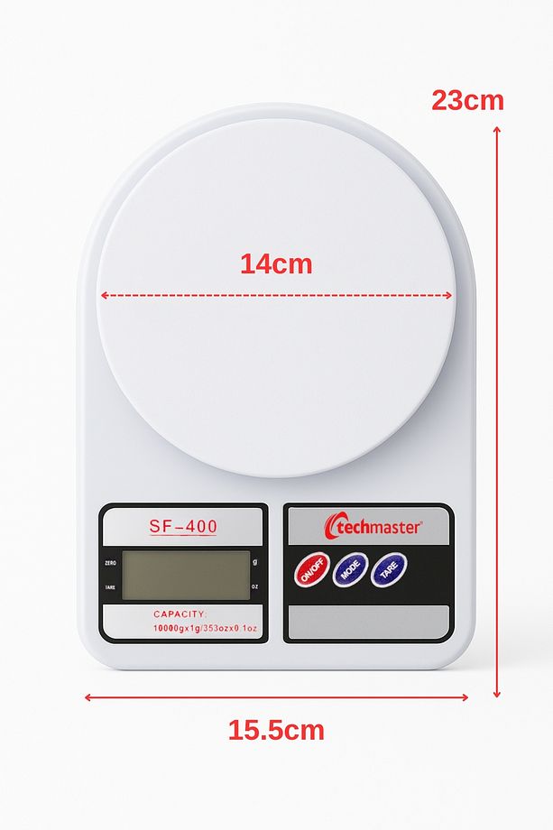 Dijital Hassas 10 Kg Mutfak Terazisi Tartısı Lcd Ekranlı - 2