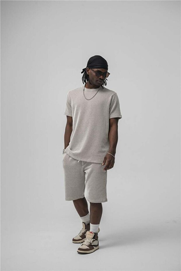 Tricou Basic Line pentru bărbați, maro - 7