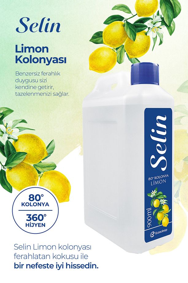 Kolonya Misafir Seti 1300 ml - 3