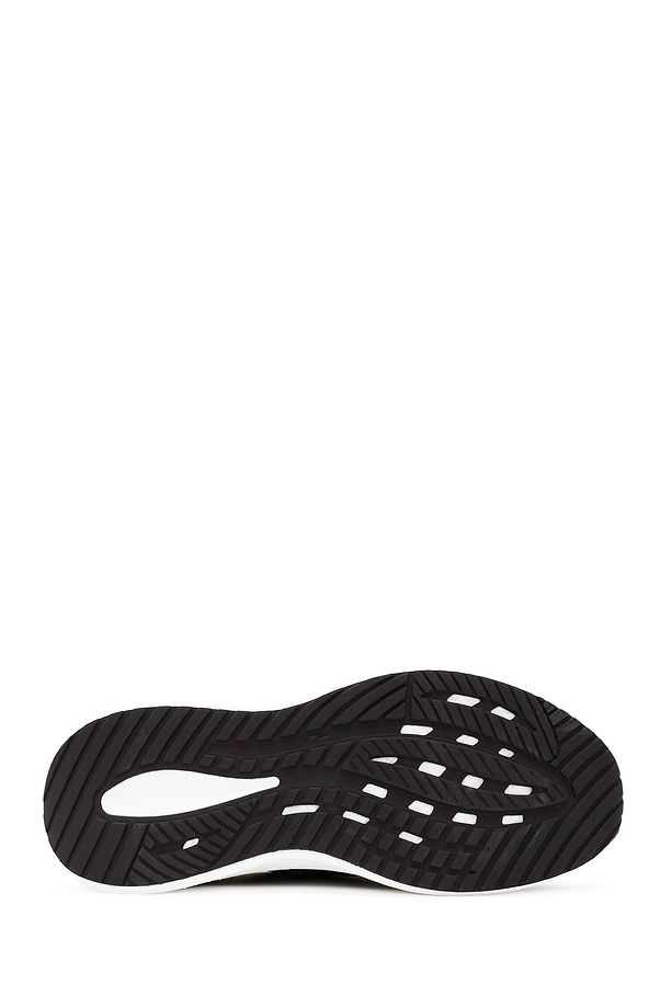 Zero Erkek Siyah Bağcıklı Kalın Tabanlı Kumaş Sneaker 24sfd69246f - 4