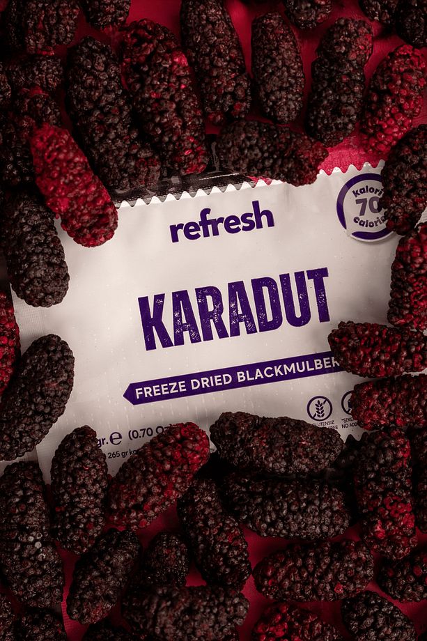 Freeze Dried Karadut - Dondurularak Kurutulmuş Meyve - Freeze Dry Meyve Kurusu 30gr - 5