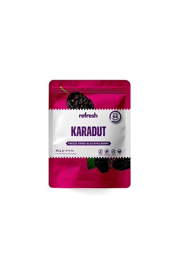 Freeze Dried Karadut - Dondurularak Kurutulmuş Meyve - Freeze Dry Meyve Kurusu 30gr - 3