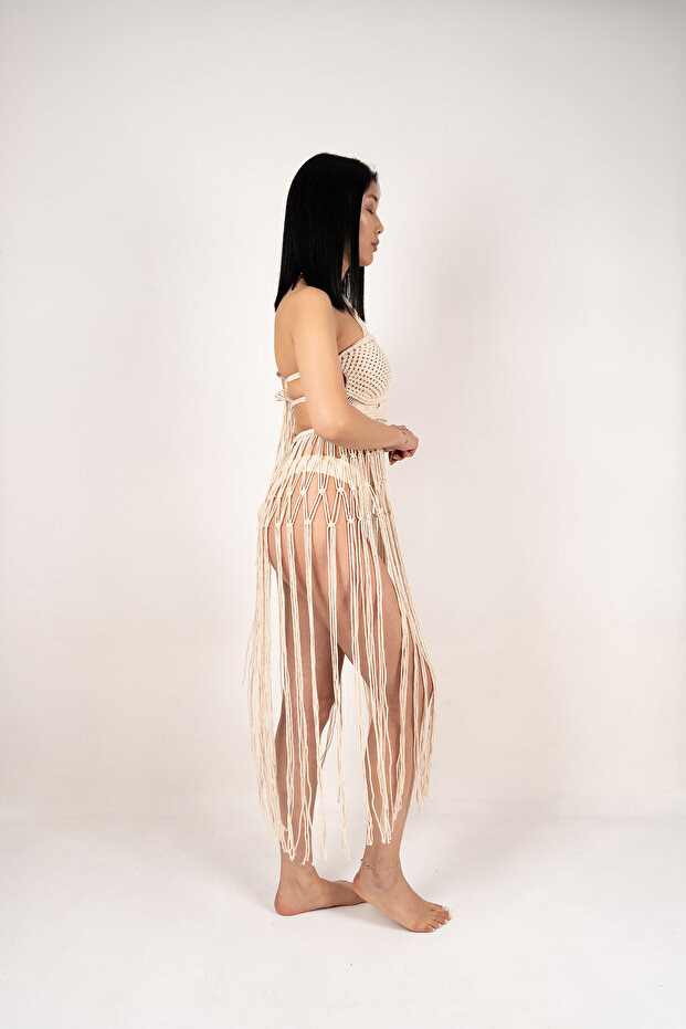 Makrome Plaj Elbisesi & Pareo & El Örmesi Plaj Giysisi (Eclipse) - 7