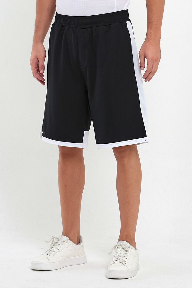 File Şeritli Polyester Erkek Spor Şort - 3