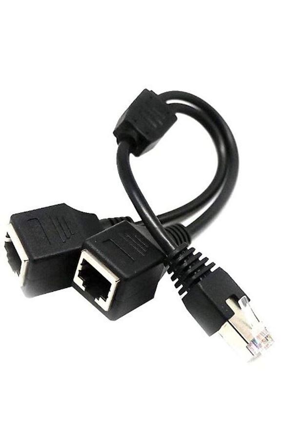 Rj45 Modem Ethernet Internet Modem ADSL Kablosu Çoklayıcı 2 Port Dağıtıcı Splitter Ara Aparat - 2