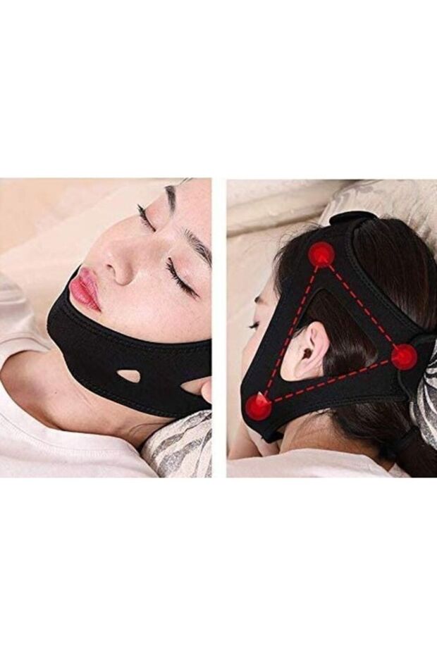 Anti snoring belt face lift chin strap sleep apnea device headband sleep mask mask