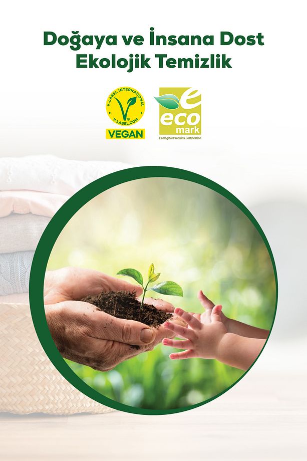 Vegan Bitkisel Toz Çamaşır Deterjanı 1.5kg X 2 Adet - 6