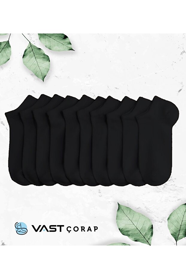 vast çorap Siyah Patik Çorap 10 Çift Ekonomik Paket
