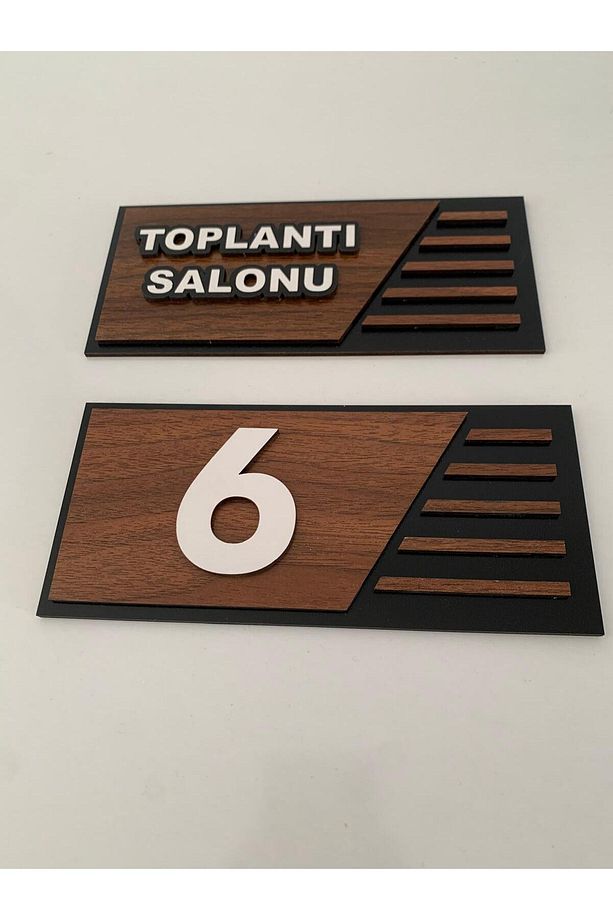 Ahşap Kapı İsimliği Kapı Numaralığı - 6