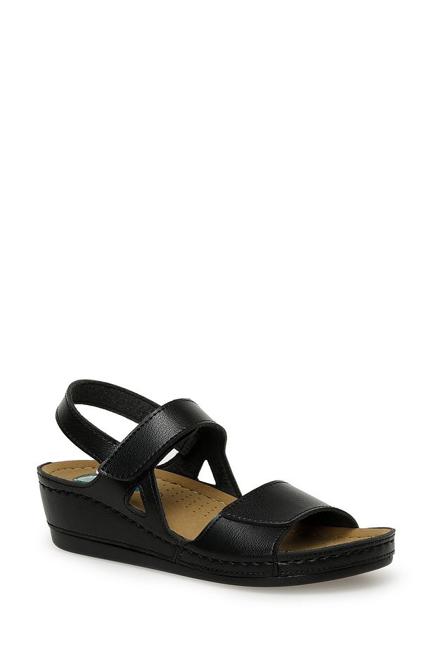 162567.z3fx Siyah Kadın Comfort Sandalet - 2