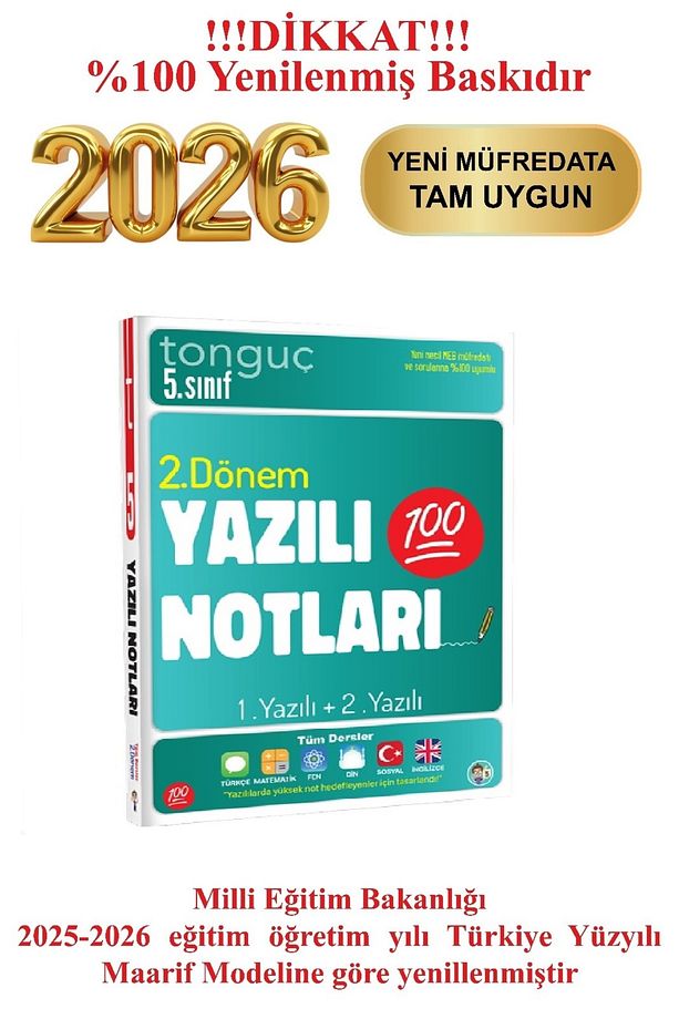 Tonguç 5. Sınıf Tüm Dersler 2. Dönem 1. Yazılı Ve 2. Yazılı Notları - 1
