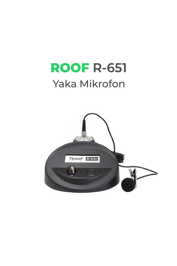 R-651 Volum Kontrollü Kürsü Yaka Mikrofonu - Cami Mikrofonu - 2