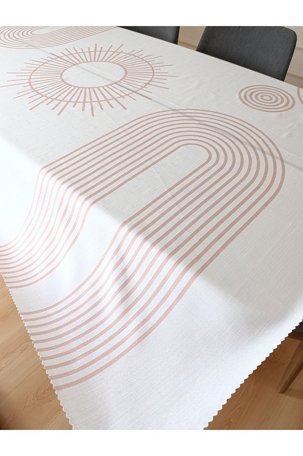 Bohem Desenli Masa Örtüsü | Dertsiz Leke Tutmaz Kumaş | Dijital Baskı | 150x210 Cm - 7