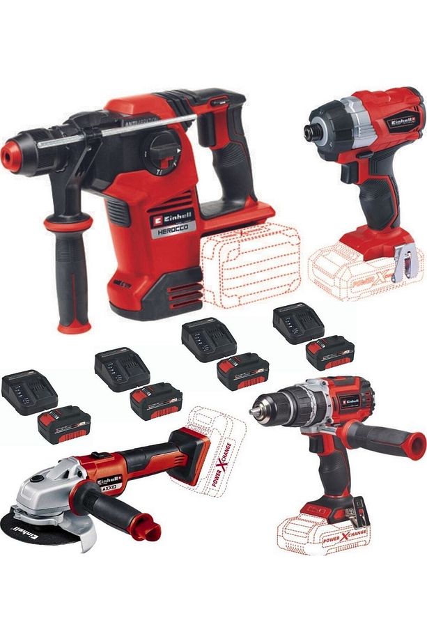 Te-cı 18 Bl Vidalama Tp-cd 18/60 Li-i Bl Herocco 36/28 Axxio 125 Mm 4x4.0ah Kömürsüz Set - 1