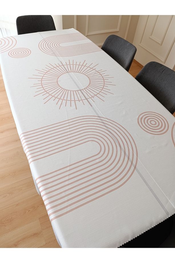 Bohem Desenli Masa Örtüsü | Dertsiz Leke Tutmaz Kumaş | Dijital Baskı | 150x210 Cm - 3