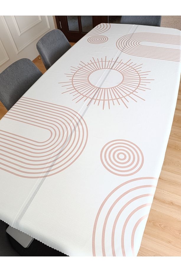 Bohem Desenli Masa Örtüsü | Dertsiz Leke Tutmaz Kumaş | Dijital Baskı | 150x210 Cm - 5