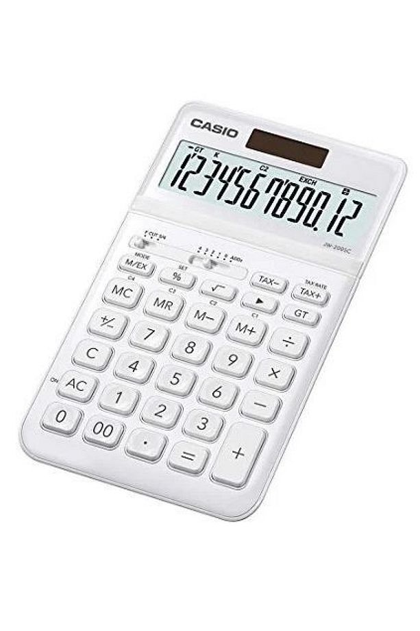 Jw-200sc-we 12 Hane Beyaz Masa Üstü Hesap Makinesi - 1