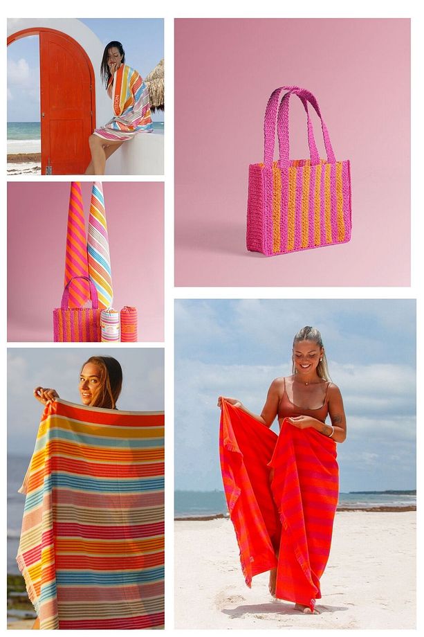 3'lü Set – Özel Paketlerinde Maris Ruby Ve Ocean Amazon Toucan Marla Ruby Plaj Çantası Birlikte - 6