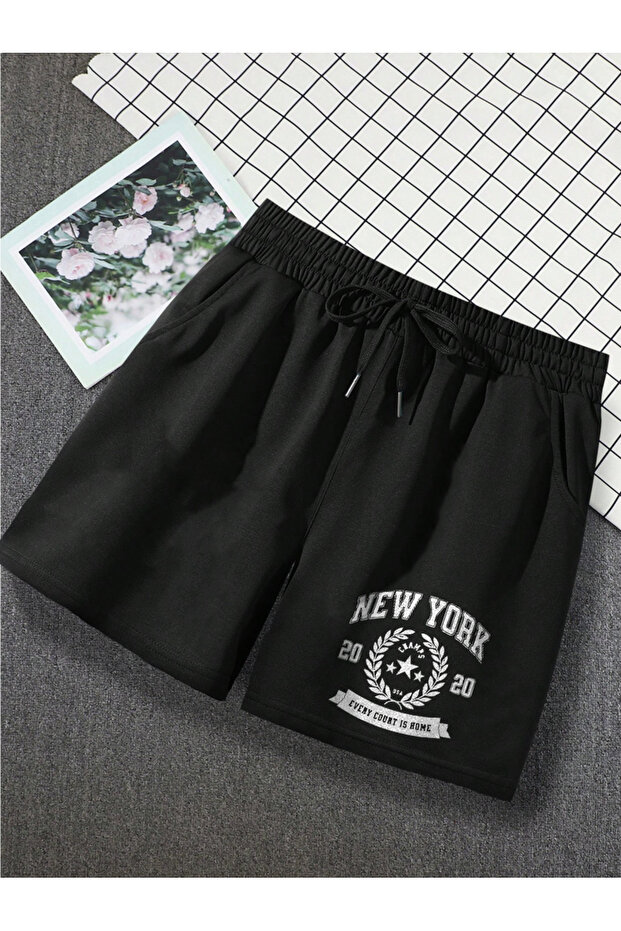 New York 20 Champions Printed Comfortable Fit Seasonal Shorts Bermuda