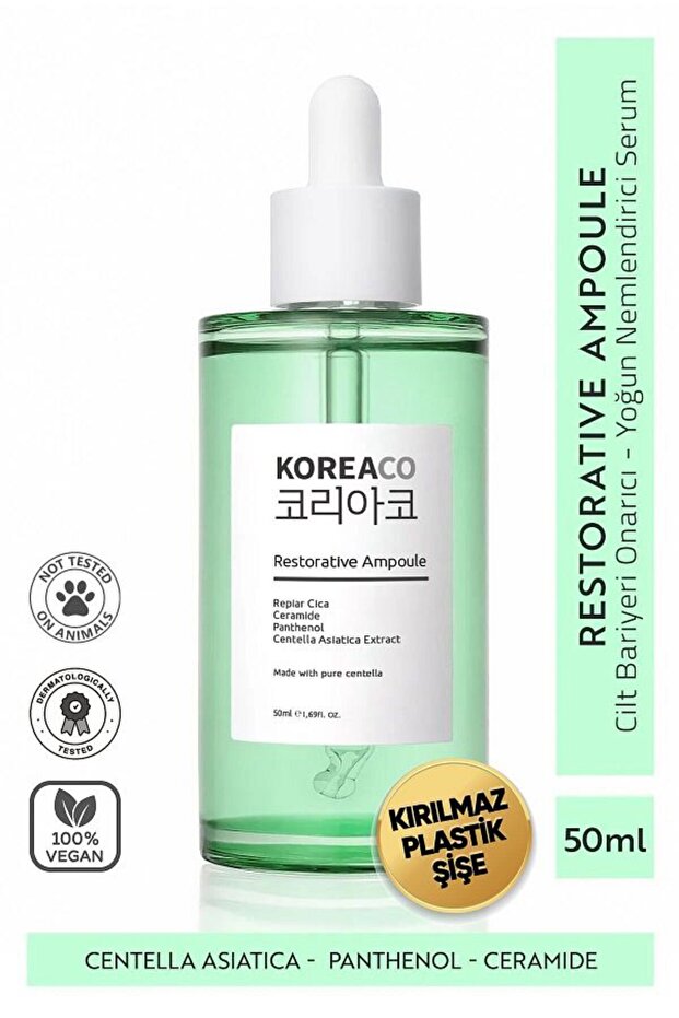 Centella & Cica & Ceramide - Repairing, Brightening, 24 Hour Moisturizing Ampoule