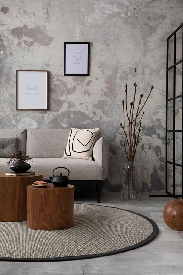Siena M204 Hasır Dokulu İthal Sisal Halı Yuvarlak Bordürlü Gri Sisal Mutfak Koridor Halısı - 4