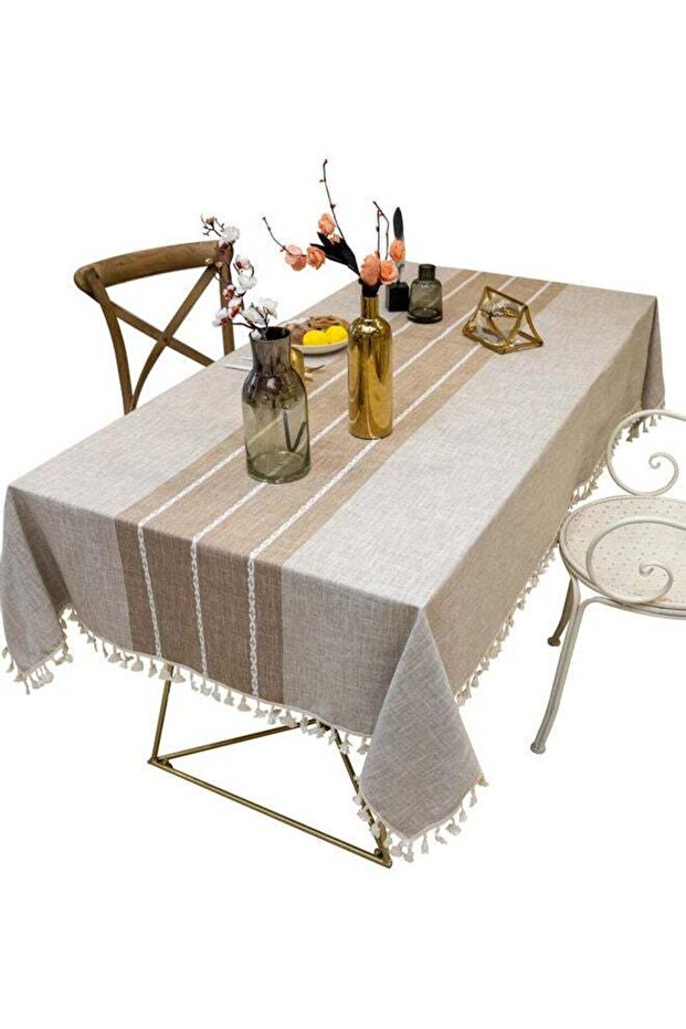 طقم مفرش طاولة متعدد الألوان من قطعة واحدة - 1