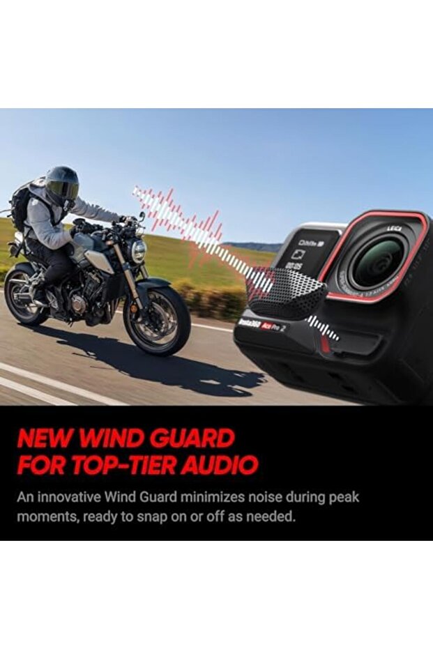 Ace Pro 2 Waterproof 33ft Action Camera Lens 8K Large Sensor and Dual AI Editing Noise Redu - 9