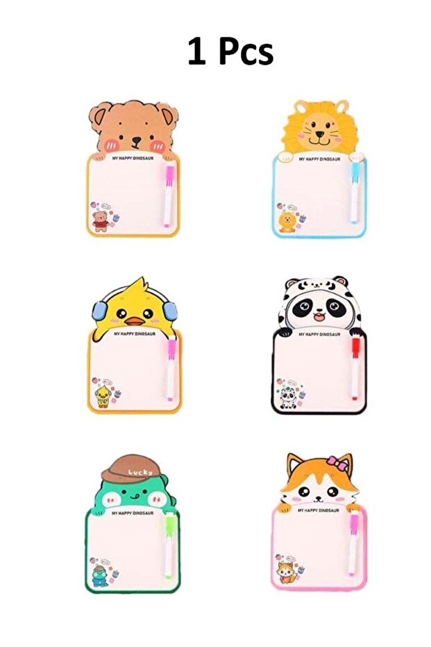1 Pcs Assorted Design Animal-Themed Whiteboards