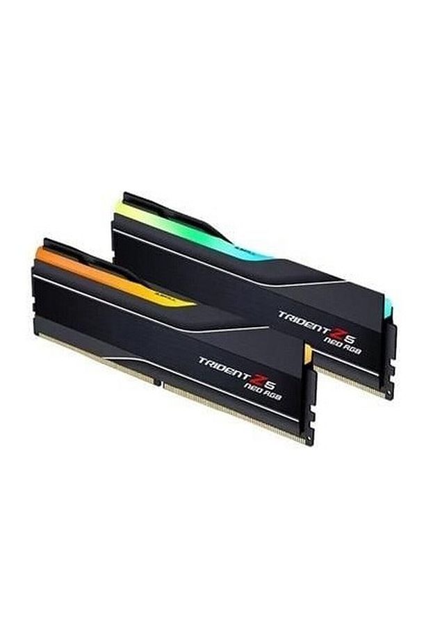 Gskıll 96GB (2x 48GB) Ddr5 6000MHZ CL28 Rgb Dual Kıt Pc Ram Trıdent Z5 Neo F5-6000J2836F48GX2-TZ5NR - 1
